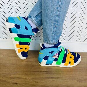 ⭐Nike Air More Uptempo Royal Blue Sz 6.5Y Youth Shoes Chunky Sneakers FJ0693-455